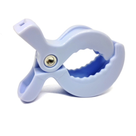 maxicosi clip, kinderwagen clip, boxhanger clip, speelkoord clip, swaddle clip - lichtblauw