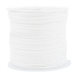 Draad macramé 1 mm wit, 5 meter