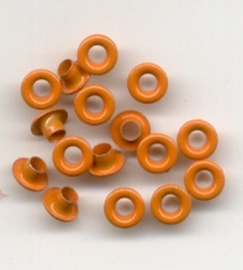 10 ronde eyelets oranje