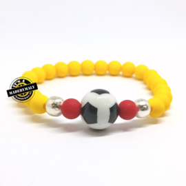 Voetbal armband, kies zelf je kleuren