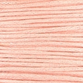 1 mm Waxkoord Pastel coral peach