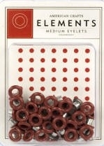 3/16 eyelets cranberry ong. 50 stuks - American Crafts * AC83342