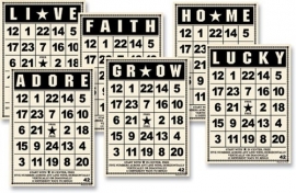 Mini bingo cards vintage - Jenni Bowlin * BC304