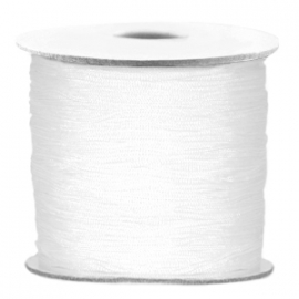 Draad macramé 0.7mm wit, 5 meter