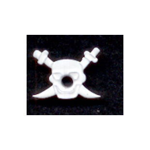 Eyelet piraat wit