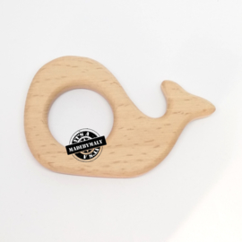 Houten bijtring hout  walvis beukenhout * 8,2x5 cm.