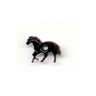 Eyelet paard zwart
