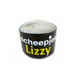 Wit glittergaren Lizzy - Scheepjeswol * 01