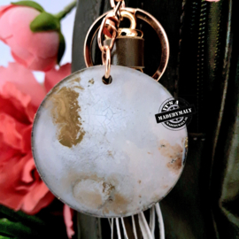 Luxe tashanger - sleutelhanger  - home is where the paws are