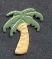 Brad palmboom donkergroen