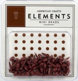 Minibrads cranberry - American Crafts * AC8483