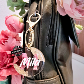 Gepersonaliseerde tashanger - sleutelhanger  - Mila