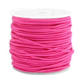 Koord elastiek 1,5 mm. fuchsia, per meter - elastisch koord