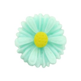 Madelief bloem kraal 13 mm mint