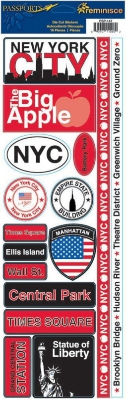 New York passports stickers - Reminisce * psp-147