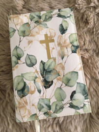 HSV jongerenbijbel: Bijbelhoes Kunstleer Eucalyptus Wit