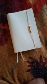 Bijbelhoes Vegan Leather Off White