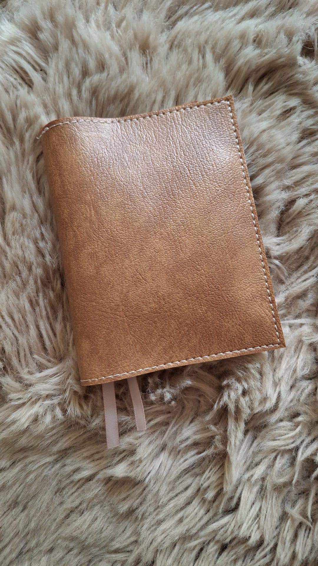 Jongbloed zakbijbel: Bijbelhoes Vegan Leather Cognac
