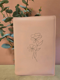 NBV 21 Inspire:  Bijbelhoes leer peach incl. gravure