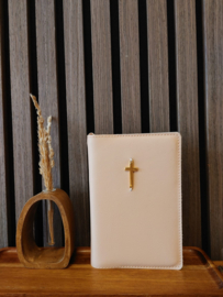 HSV met Psalmen 15,6: Bijbelhoes Vegan Leather Zacht Peach