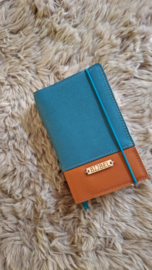 Bijbelhoes Petrol - Orange Silverguard voor de JB Schoolbijbel
