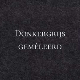 Handtas klein van vilt met tekst
