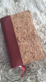 HSV verwijsbijbel  Bijbelhoes kurk met leren rug