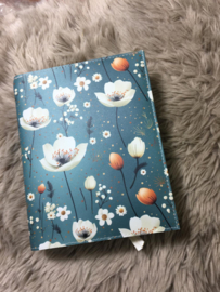 BMU 20,8: Bijbelhoes Kunstleer bloemen Menthol