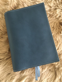 HSV jongens en meiden Bijbel: Bijbelhoes Vegan Leather Middenblauw