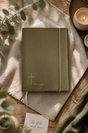HSV Notebookbijbel: Bijbelhoes Leer Pistache
