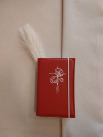 HSV met Psalmen 15,6: Bijbelhoes Vegan Leather Rood incl. opdruk