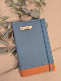 Bijbelhoes Petrol - Orange Silverguard voor de JB Schoolbijbel