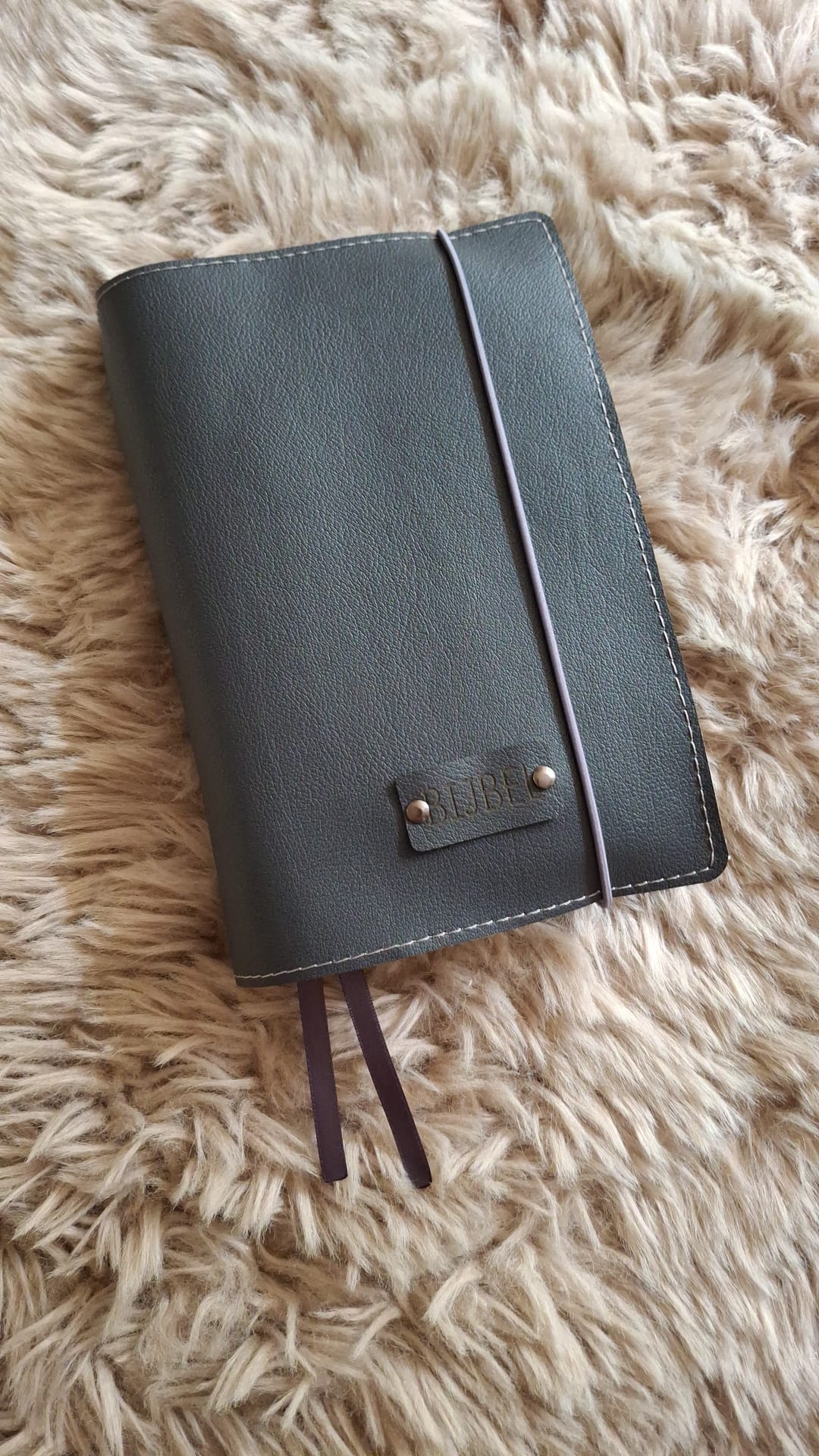 HSV basis: Bijbelhoes Vegan Leather Antraciet