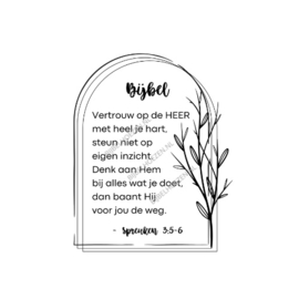 Gravure geschikt voor elke Bijbel uit onze standaard collectie