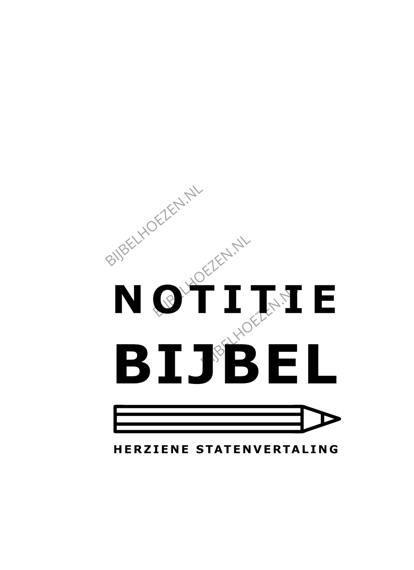 Gravure NotitieBijbel uit onze standaard collectie