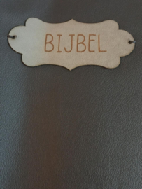 NBV 21standaard:  Bijbelhoes Vegan Leather Antraciet