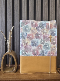 Zij Lacht Bijbel HSV: Bijbelhoes leer bloemen incl. okergeel