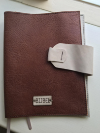 Bijbelhoes leer, kleur of combinatie doorgeven via tekstvak