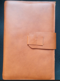 Bijbelhoes leer Cognac