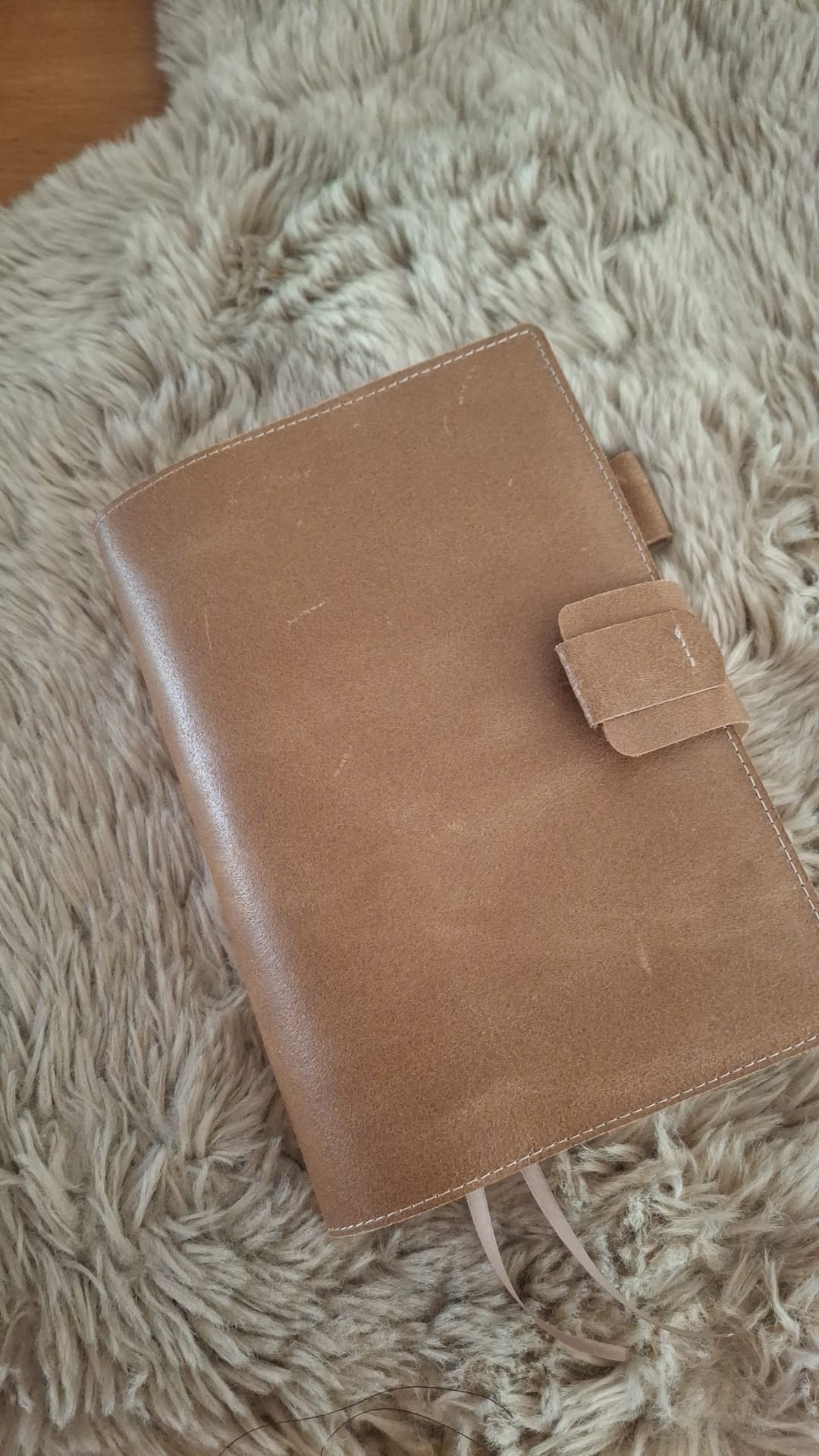 BMU 27.5: Bijbelhoes vintage leer bruin  incl. gravure