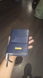 Bijbelhoes Kunstleer Donkerblauw