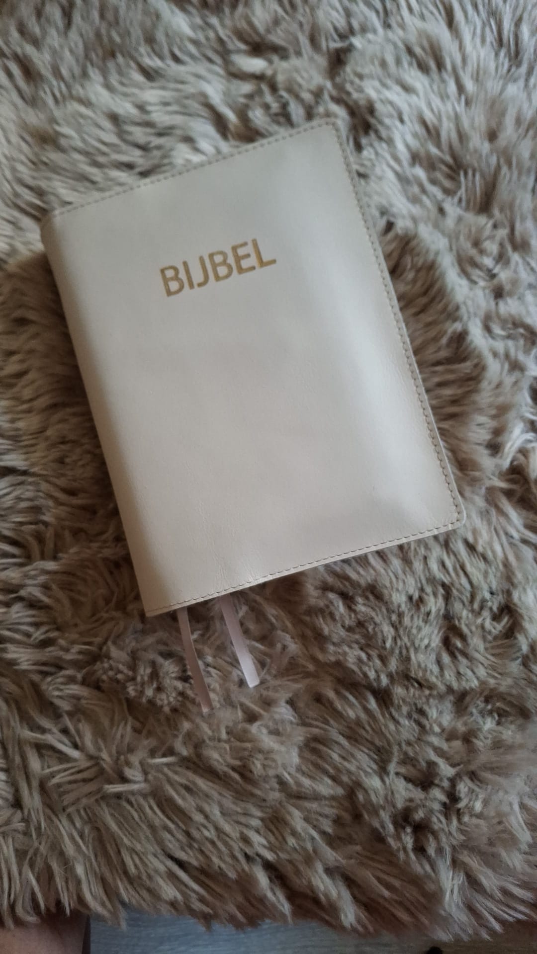 Zij Lacht HSV: Bijbelhoes Bijbelhoes leer Off White incl. gravure