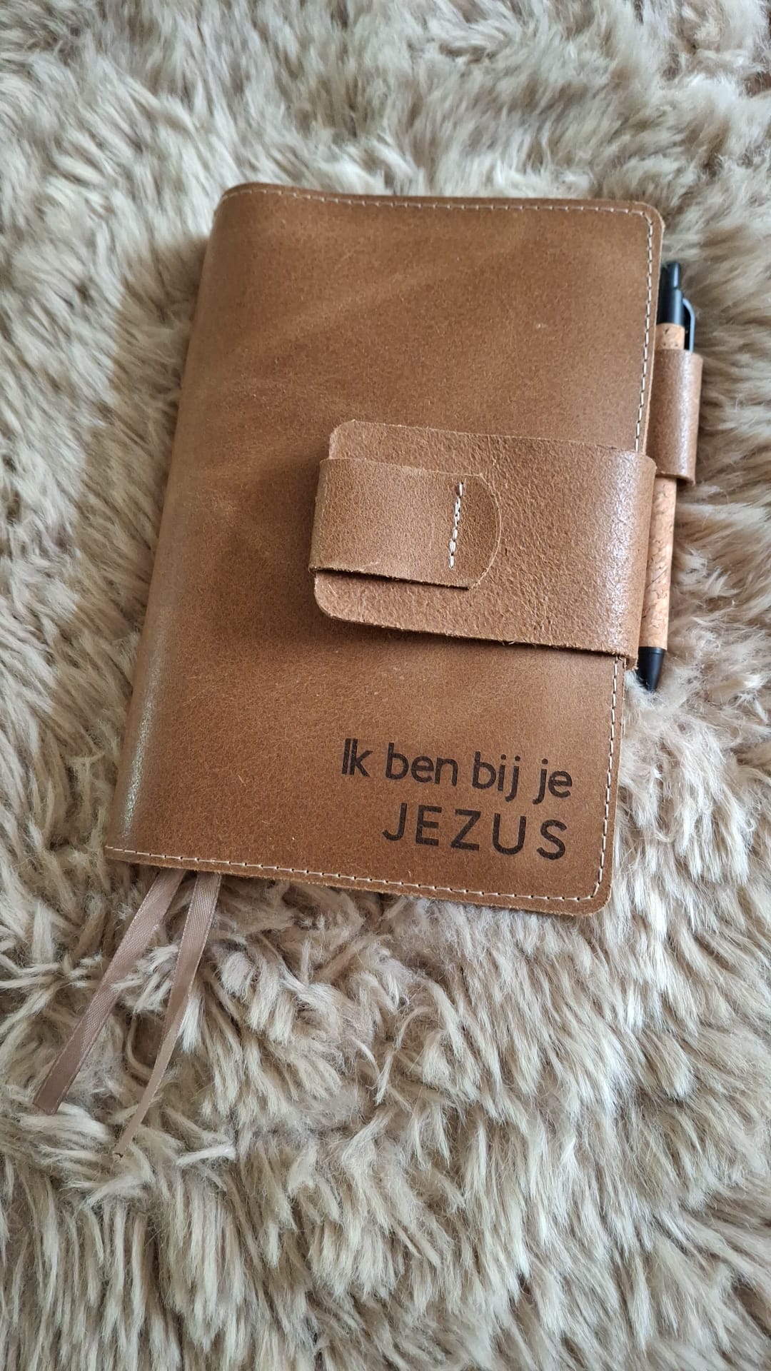 BasisBijbel : Bijbelhoes vintage leer bruin