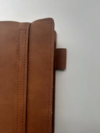 Luxe bruin vegan leather bijbelhoes