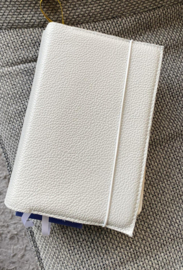 Bijbelhoes leer Off White