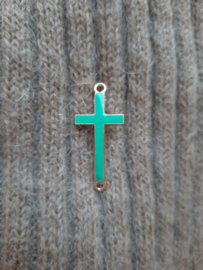 Kruis Goud-Turquoise