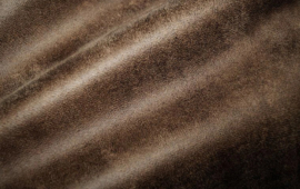 Bijbelhoes suedine leatherlook donker bruin