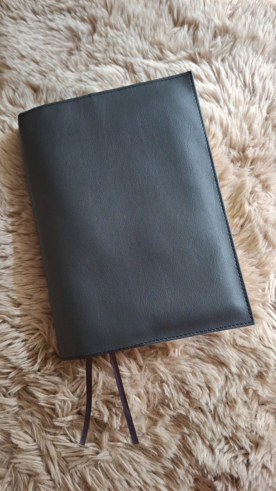 BMU 25: Bijbelhoes Vegan Leather Antraciet