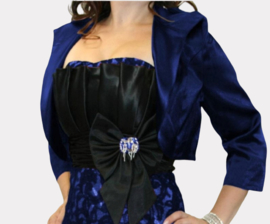 royalblauwe bolero maat  52, 54, 56, 58