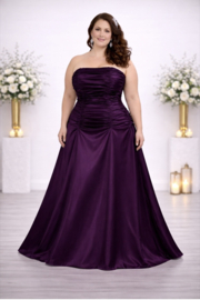 paarse galajurk grote maat 48 t/m 52